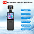 M12 4K HD Handheld Pocket Camera 180 ° Rotating Mini Portable Camera Wearable Night Vision Qutdoor Sports Camera