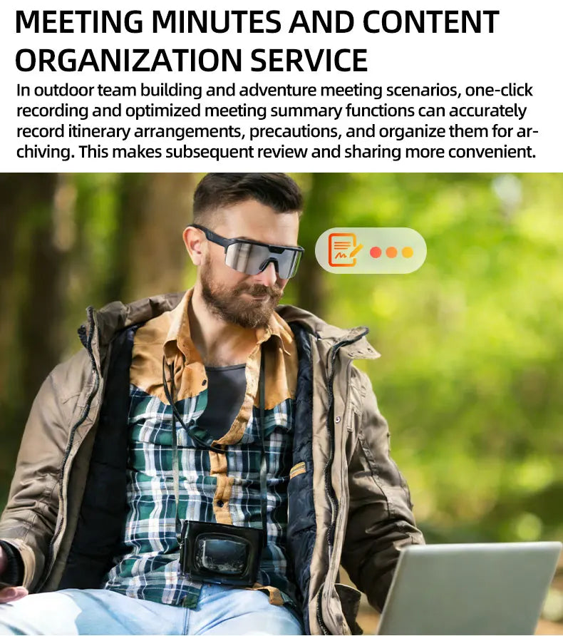 HD 1080p Smart Glasses – Bluetooth, AI & Built-in Camera