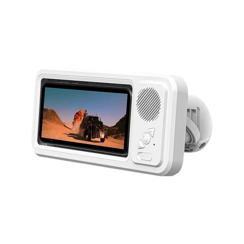 Waterproof Bluetooth Speaker Phone Case Holder 360° Rotation Bathroom Fog-Proof Mobile Phone Box Audio Bath TV Stand