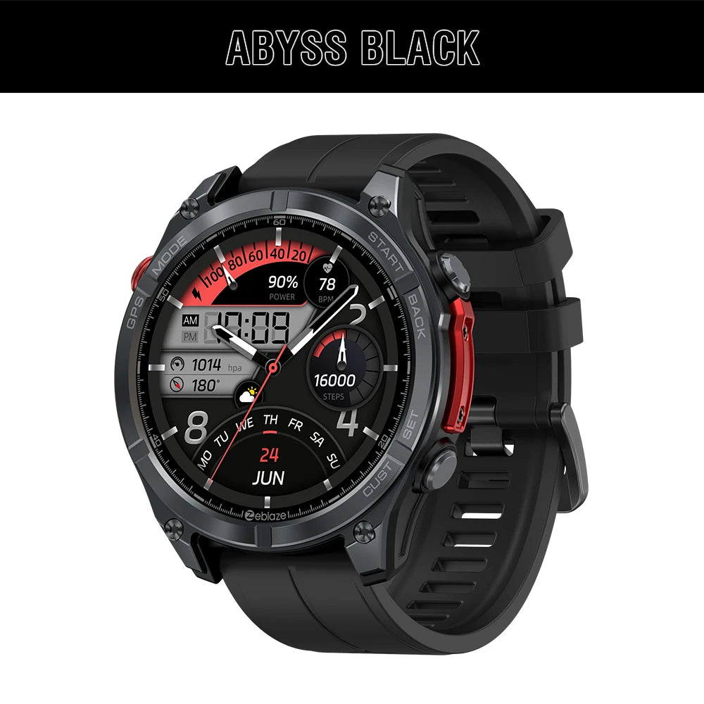NEW 2025  Stratos 4 GPS Smartwatch 1.43" AMOLED Screen Compass Barometric Altimeter Flashlight Voice Calling Smart Watch