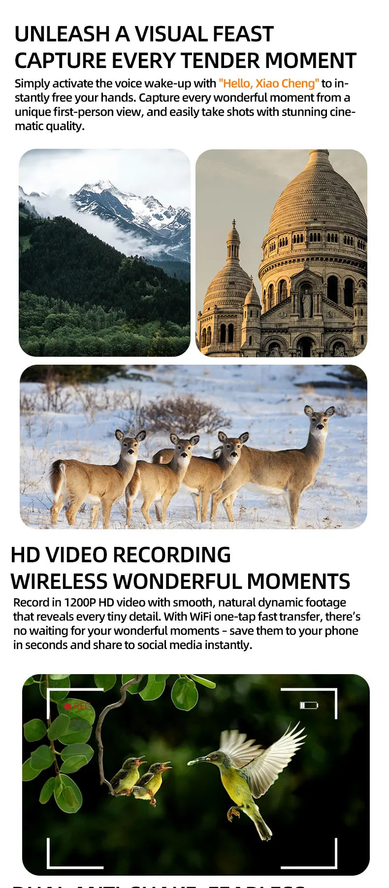 HD 1080p Smart Glasses – Bluetooth, AI & Built-in Camera