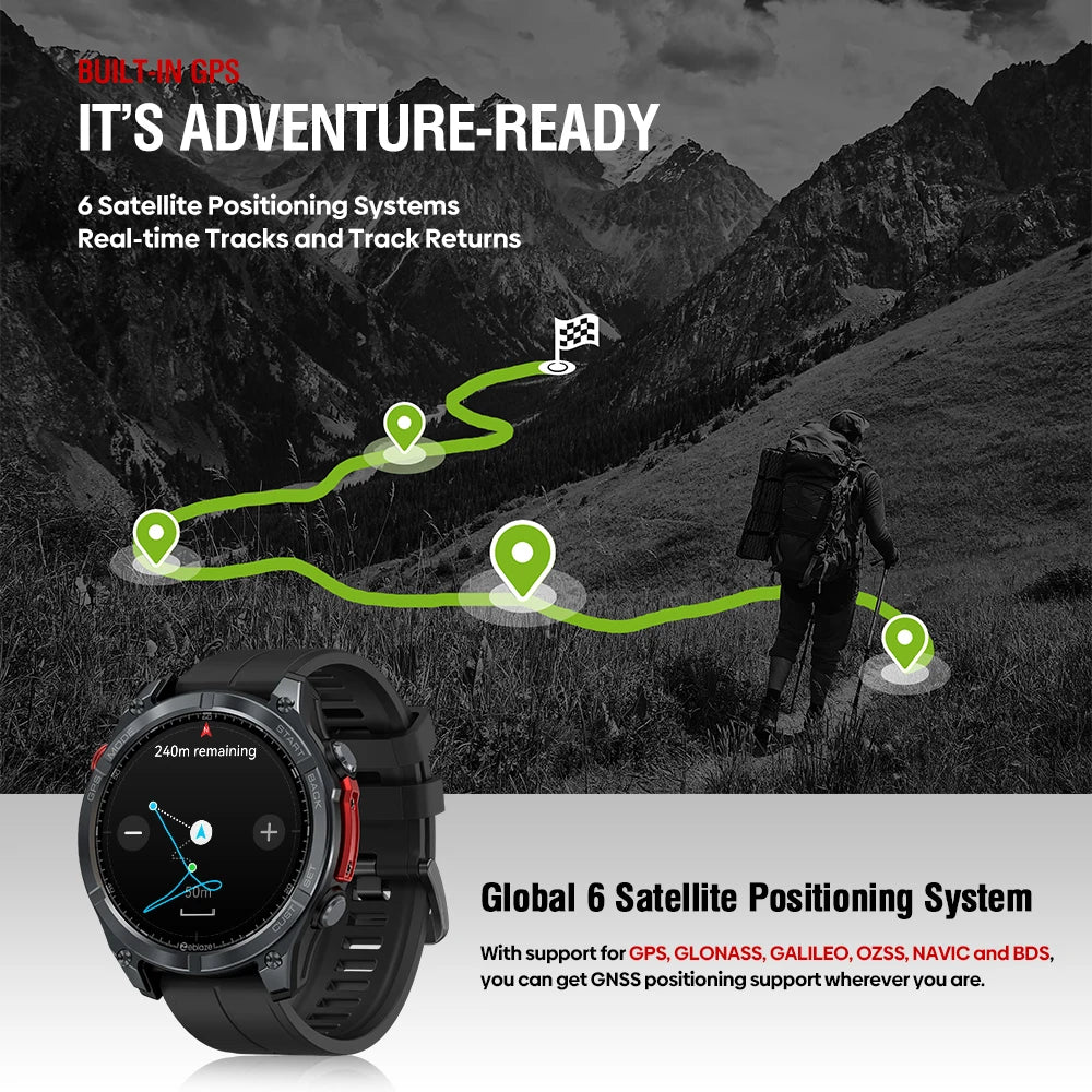 Zeblaze Stratos 4 GPS Smartwatch