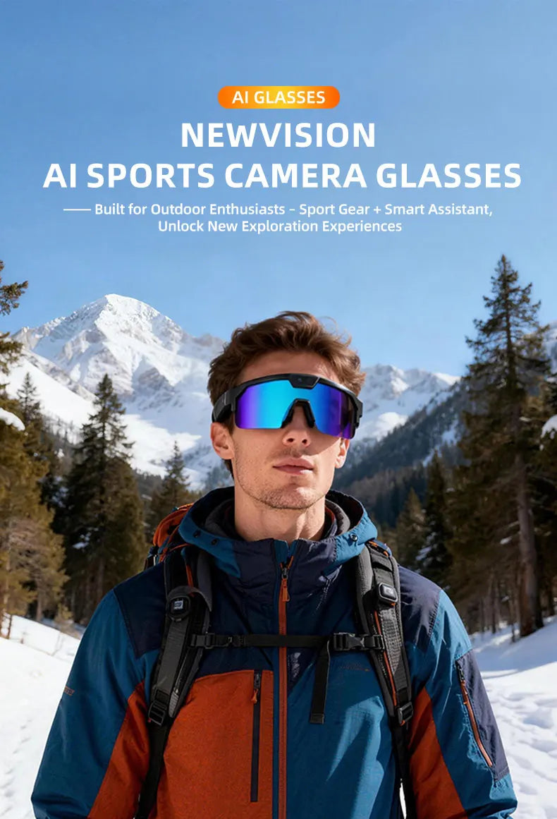 HD 1080p Smart Glasses – Bluetooth, AI & Built-in Camera