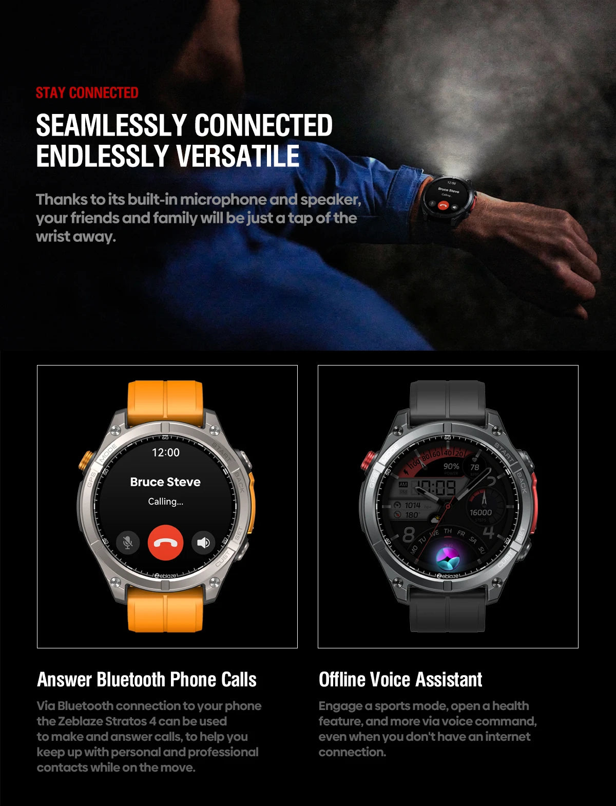 Zeblaze Stratos 4 GPS Smartwatch