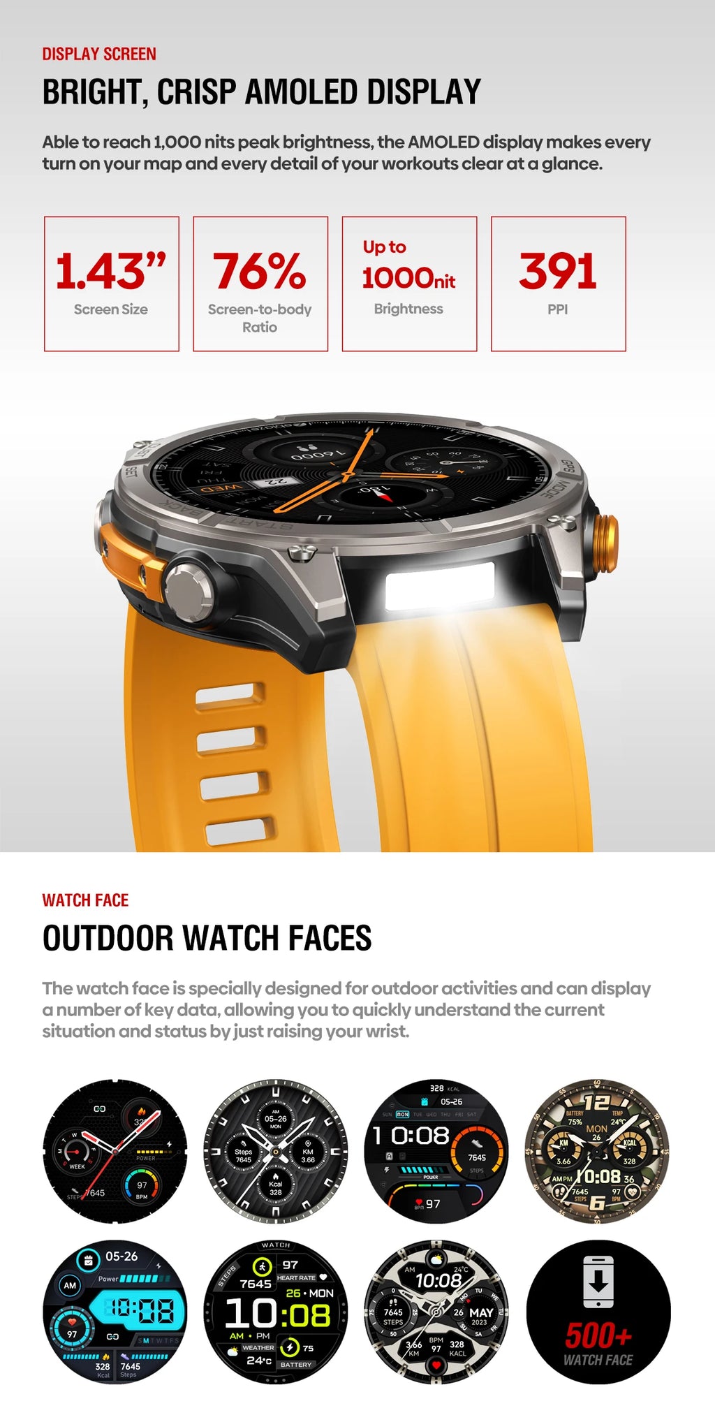 Zeblaze Stratos 4 GPS Smartwatch