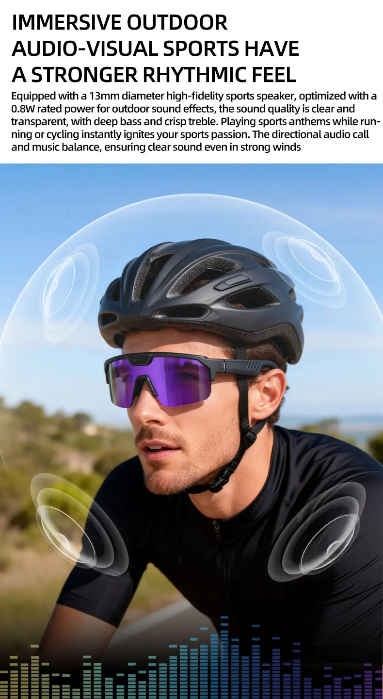 HD 1080p Smart Glasses – Bluetooth, AI & Built-in Camera
